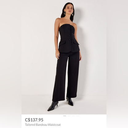 SO ♥️! Apricot  - Tailored Bandeau Waistcoat - Part of a Set