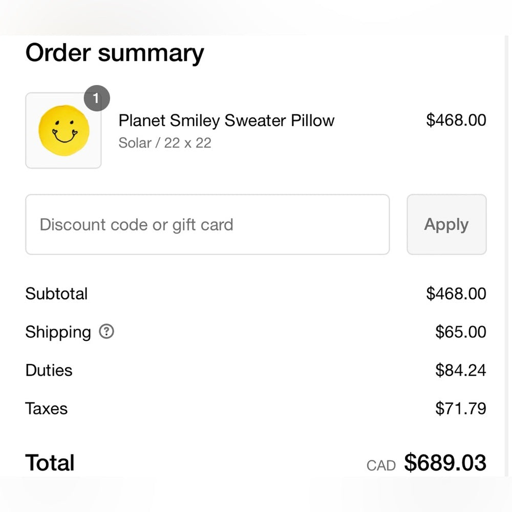 💛Kerri Rosenthal - Planet Smiley Pillow