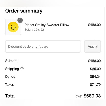 💛Kerri Rosenthal - Planet Smiley Pillow