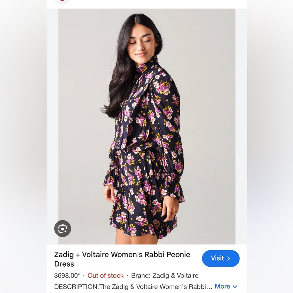 ☠️ Zadig & Voltaire - Rabbi Peonie Dress
