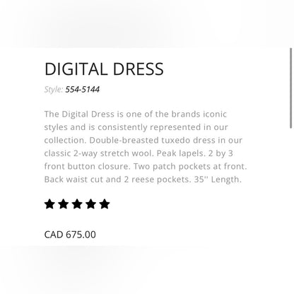 JUDITH & CHARLES- Digital Dress  (Black or White)