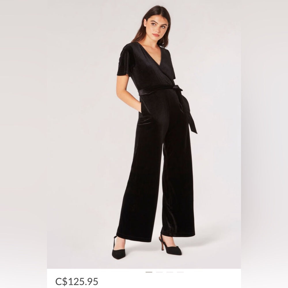 Apricot - Black Jumpsuit