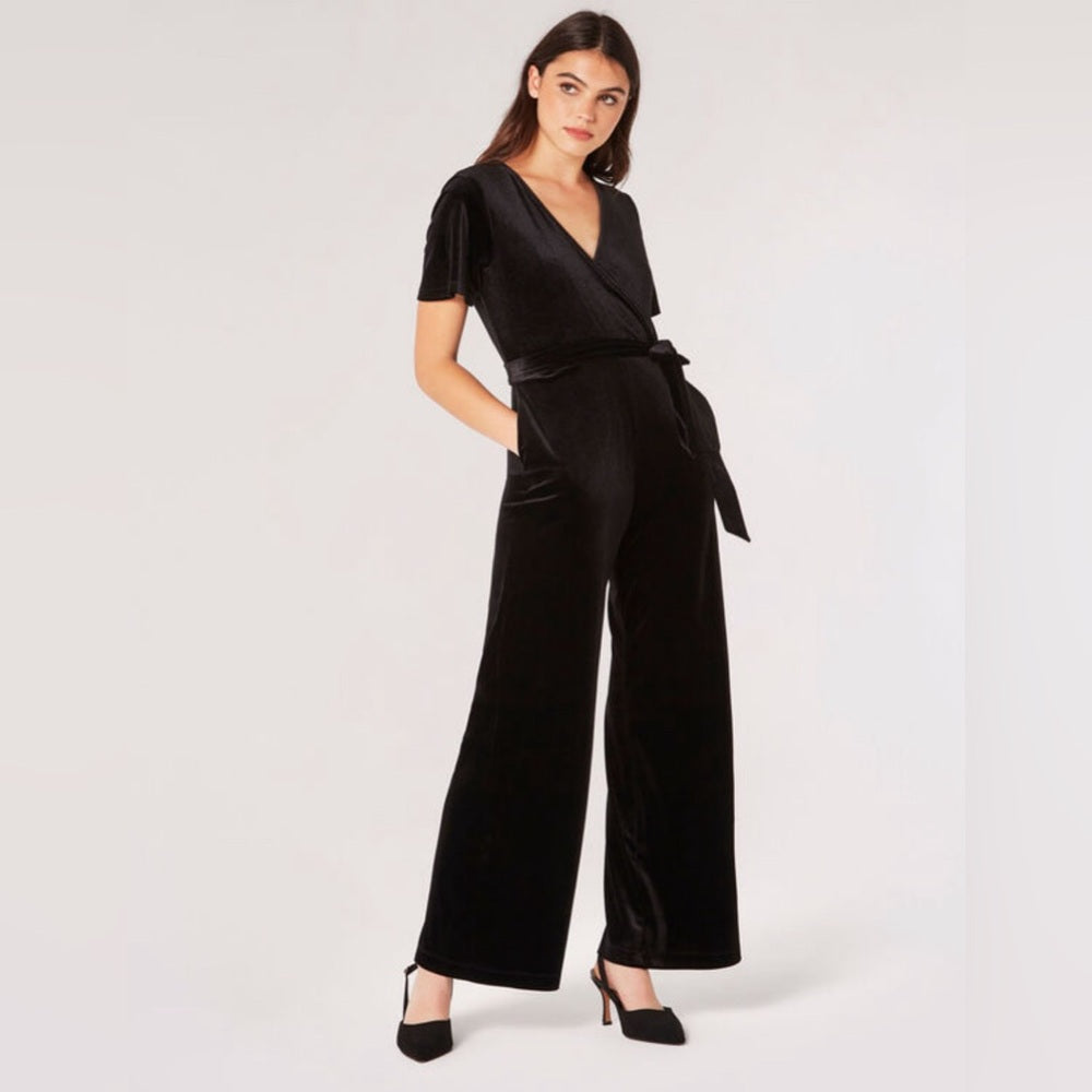 Apricot - Black Jumpsuit