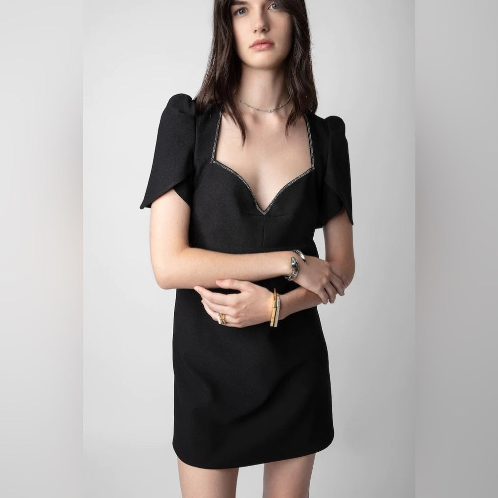 ☠️ Zadig & Voltaire - Row Crepe Straus Dress