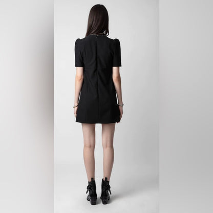 ☠️ Zadig & Voltaire - Row Crepe Straus Dress