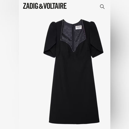 ☠️ Zadig & Voltaire - Row Crepe Straus Dress