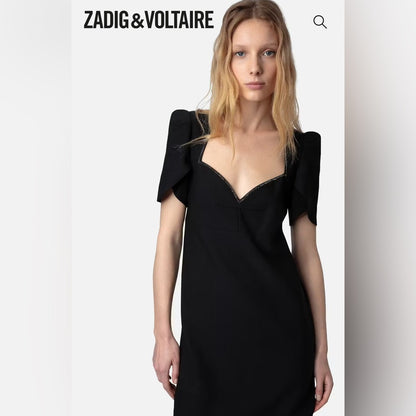 ☠️ Zadig & Voltaire - Row Crepe Straus Dress