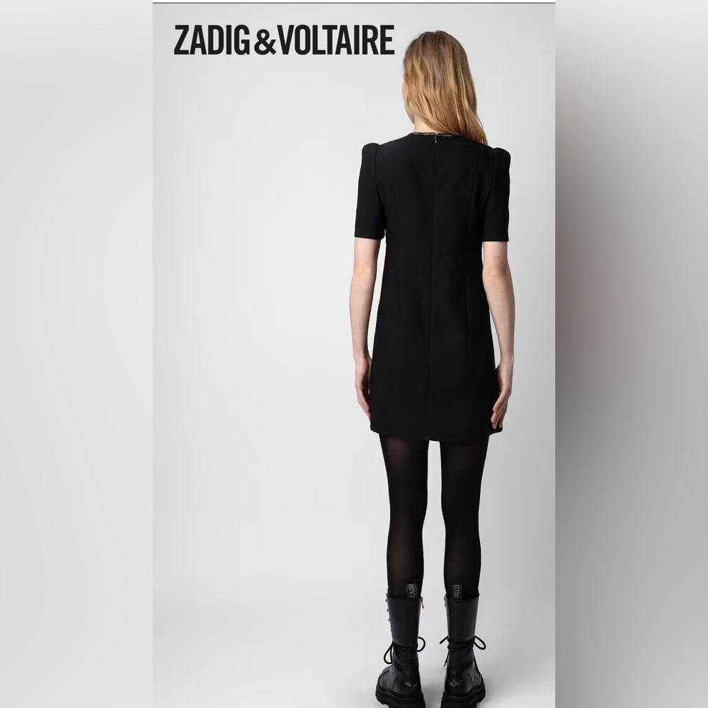 ☠️ Zadig & Voltaire - Row Crepe Straus Dress