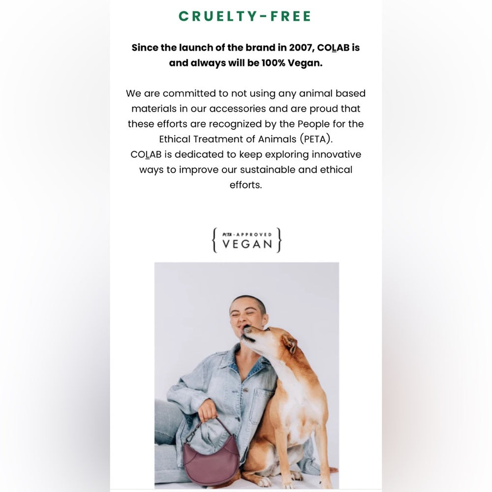 🚨COLAB COLLECTION -VEGAN Friendly 🦮 🚨Brand Notification Alert🚨