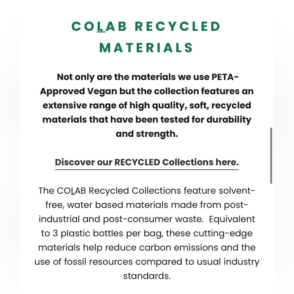 🚨COLAB COLLECTION -VEGAN Friendly 🦮 🚨Brand Notification Alert🚨