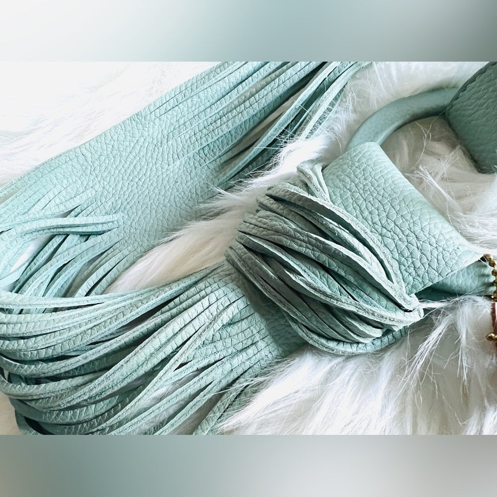 🇨🇦 Brave Leather Collection - Zuna Seafoam Leather Belt