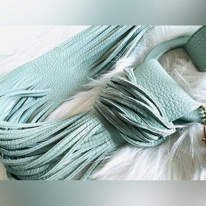 🇨🇦 Brave Leather Collection - Zuna Seafoam Leather Belt