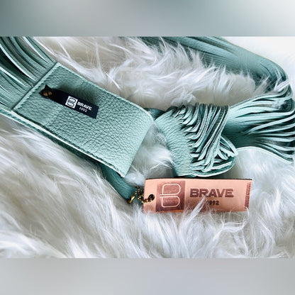 🇨🇦 Brave Leather Collection - Zuna Seafoam Leather Belt