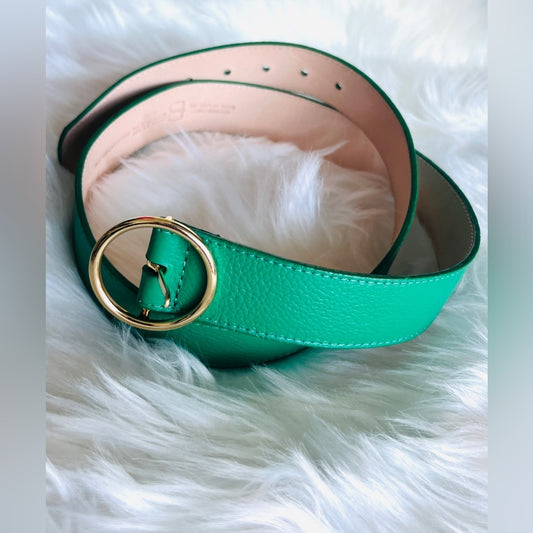 🇨🇦 Brave Leather Collection - Green Leather Belt