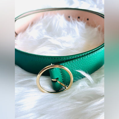 🇨🇦 Brave Leather Collection - Green Leather Belt