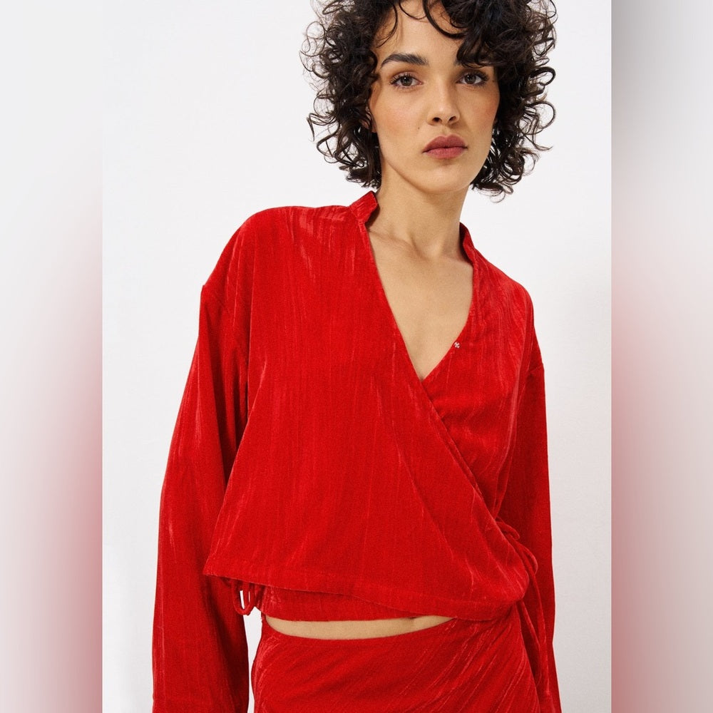 🇫🇷FRNCH - AIDEE RED BLOUSE