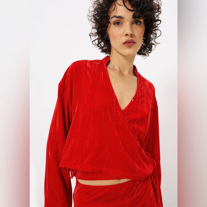 🇫🇷FRNCH - AIDEE RED BLOUSE