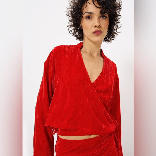 🇫🇷FRNCH - AIDEE RED BLOUSE
