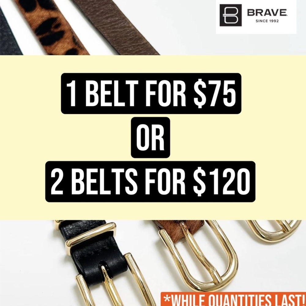 L🇨🇦 Brave Leather Collection - Bright Camel horse bit buckle