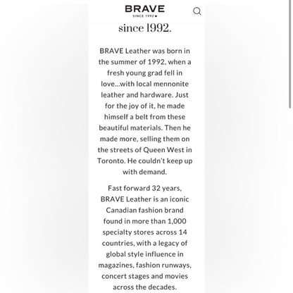 L🇨🇦 Brave Leather Collection - Bright Camel horse bit buckle
