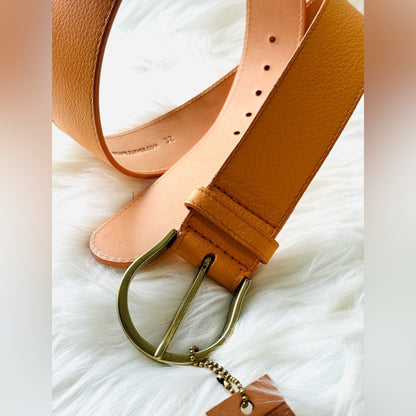 L🇨🇦 Brave Leather Collection - Bright Camel horse bit buckle