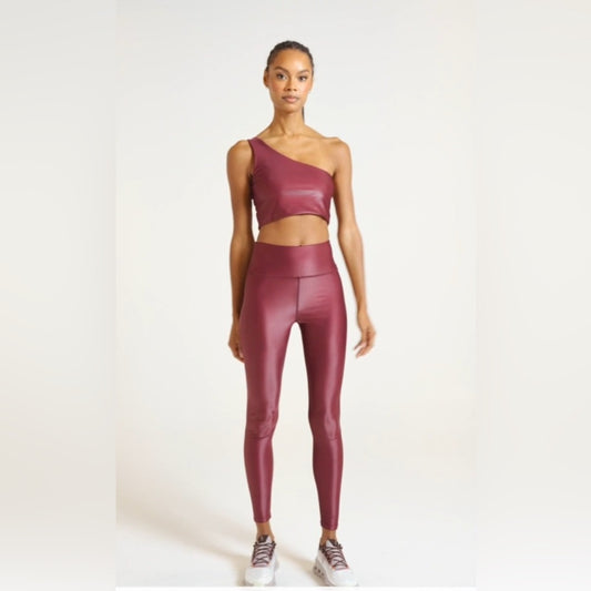 Sold Out Online!! NOLI -  LIQUID LEGGING & BRA TOO- CHERRY