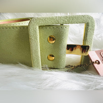 🇨🇦 Brave Leather Collection - Pistachio Leather Belt