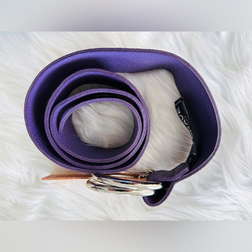 🇨🇦 Brave Leather Collection - Purple Celina Leather Belt