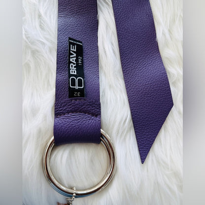 🇨🇦 Brave Leather Collection - Purple Celina Leather Belt
