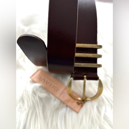 🇨🇦 Brave Leather Collection - Monte Carlo Wine with gold hardware