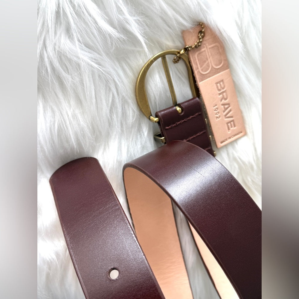 🇨🇦 Brave Leather Collection - Monte Carlo Wine with gold hardware