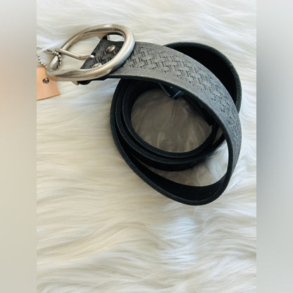 🇨🇦 Brave Leather Collection - WILONA Black etched Leather with Silver …