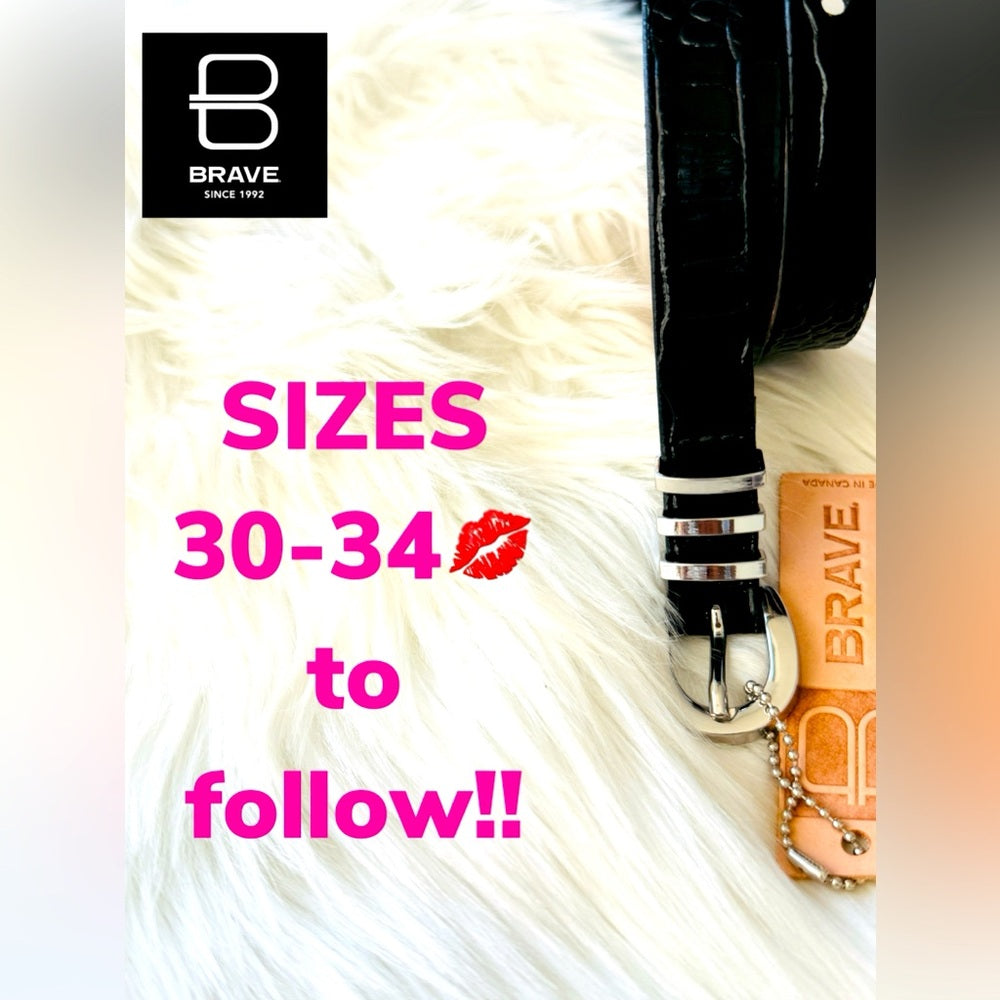 SIZING listing 30-34 BRAVE LEATHER BELTS