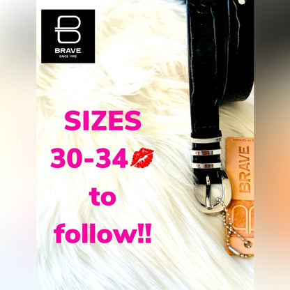 SIZING listing 30-34 BRAVE LEATHER BELTS