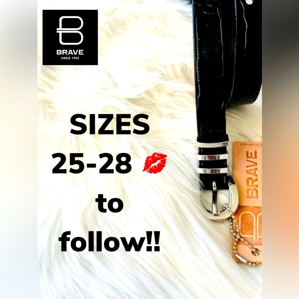 SIZING listing 25-28 - BRAVE LEATHER BELTS