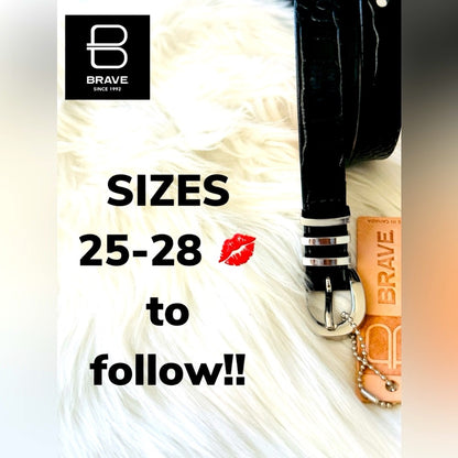 SIZING listing 25-28 - BRAVE LEATHER BELTS