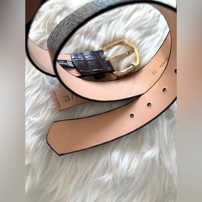 🇨🇦 Brave Leather Collection - HIMA Wine Croc Leather with Gold