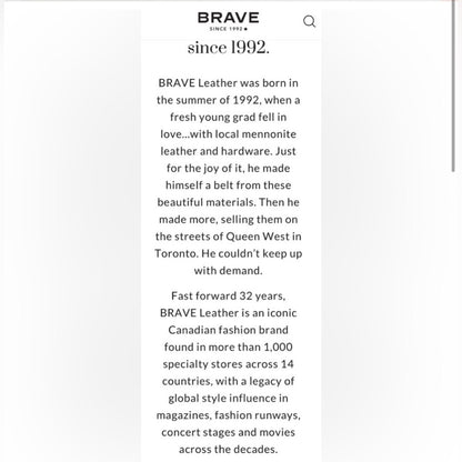🇨🇦 Brave Leather Collection - JAAK Brown Studded Wave