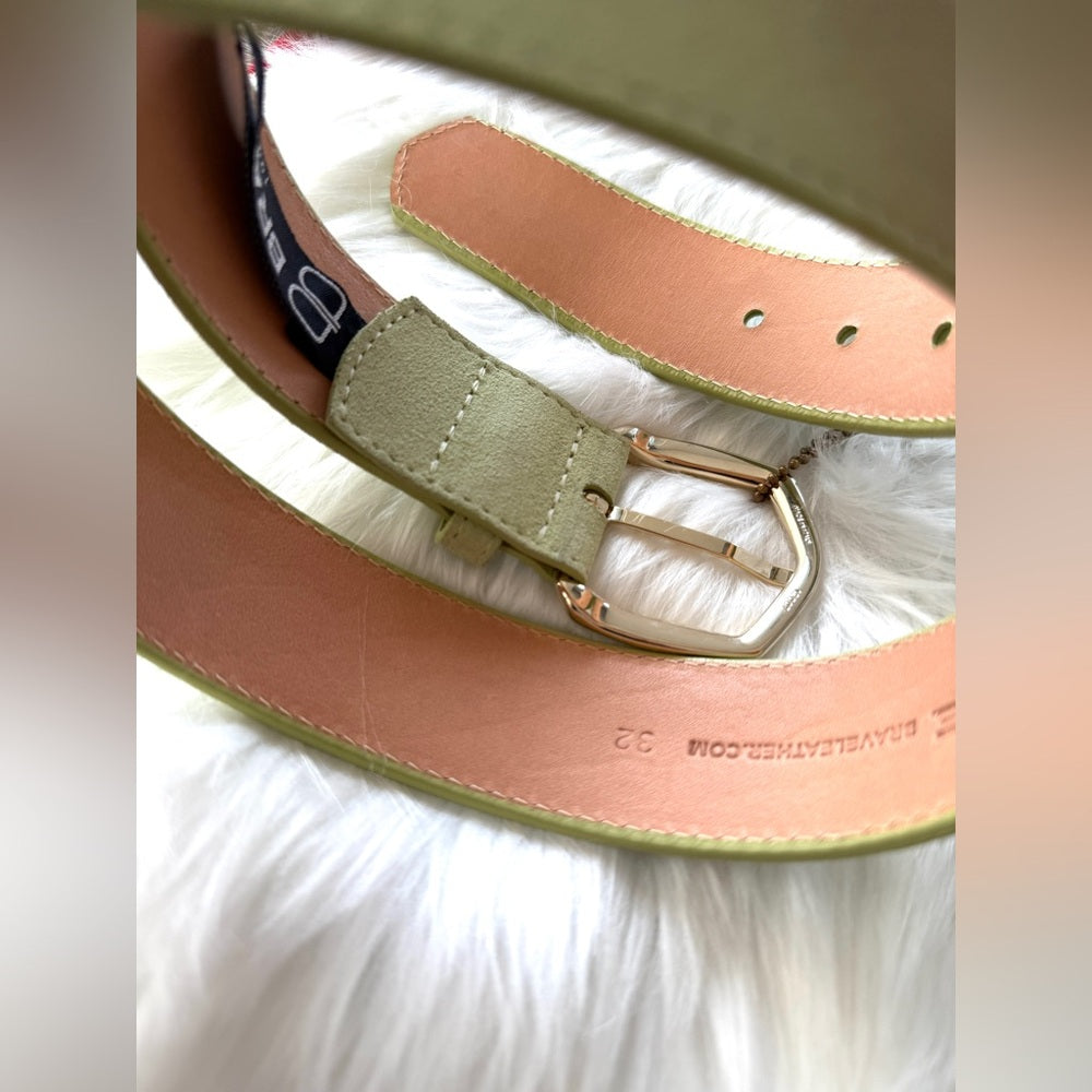 🇨🇦 Brave Leather Collection - HIMA pistachio suede – gold