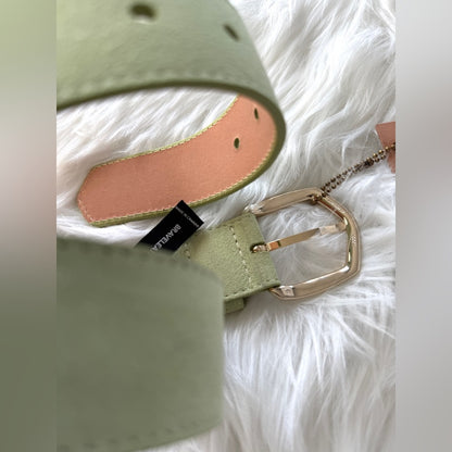 🇨🇦 Brave Leather Collection - HIMA pistachio suede – gold