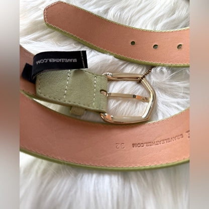 🇨🇦 Brave Leather Collection - HIMA pistachio suede – gold