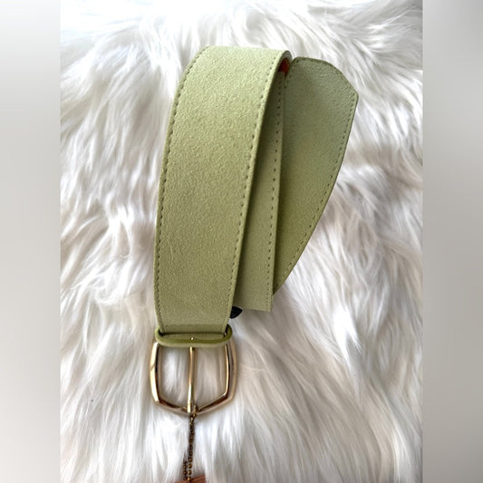 🇨🇦 Brave Leather Collection - HIMA pistachio suede – gold