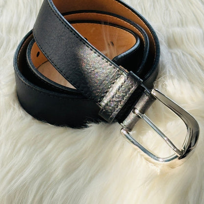 🇨🇦 Brave Leather Collection- HAISLEY smooth Black - Silver