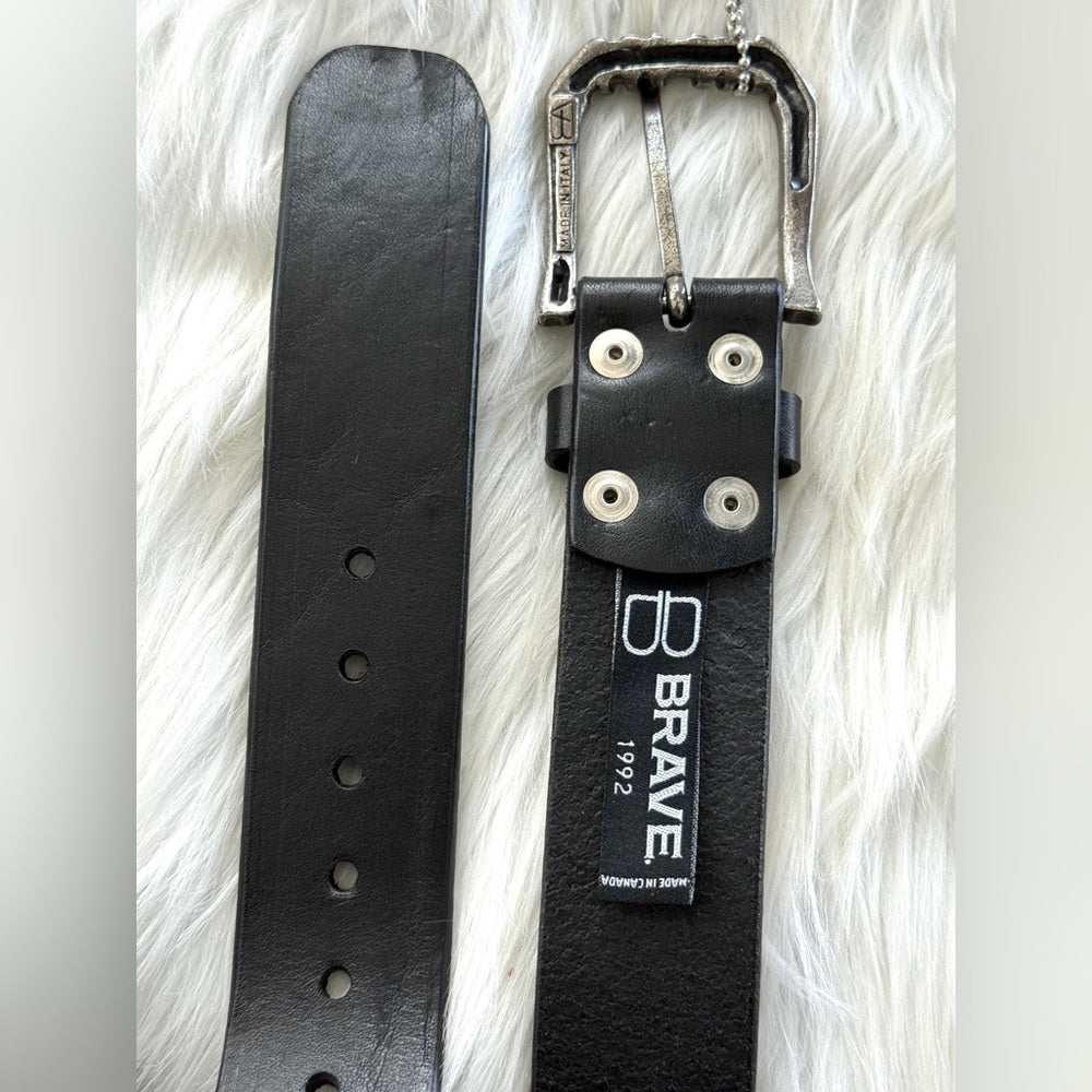 🇨🇦 Brave Leather Collection- ASTRID Black Bridle - Antique Silver