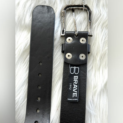 🇨🇦 Brave Leather Collection- ASTRID Black Bridle - Antique Silver