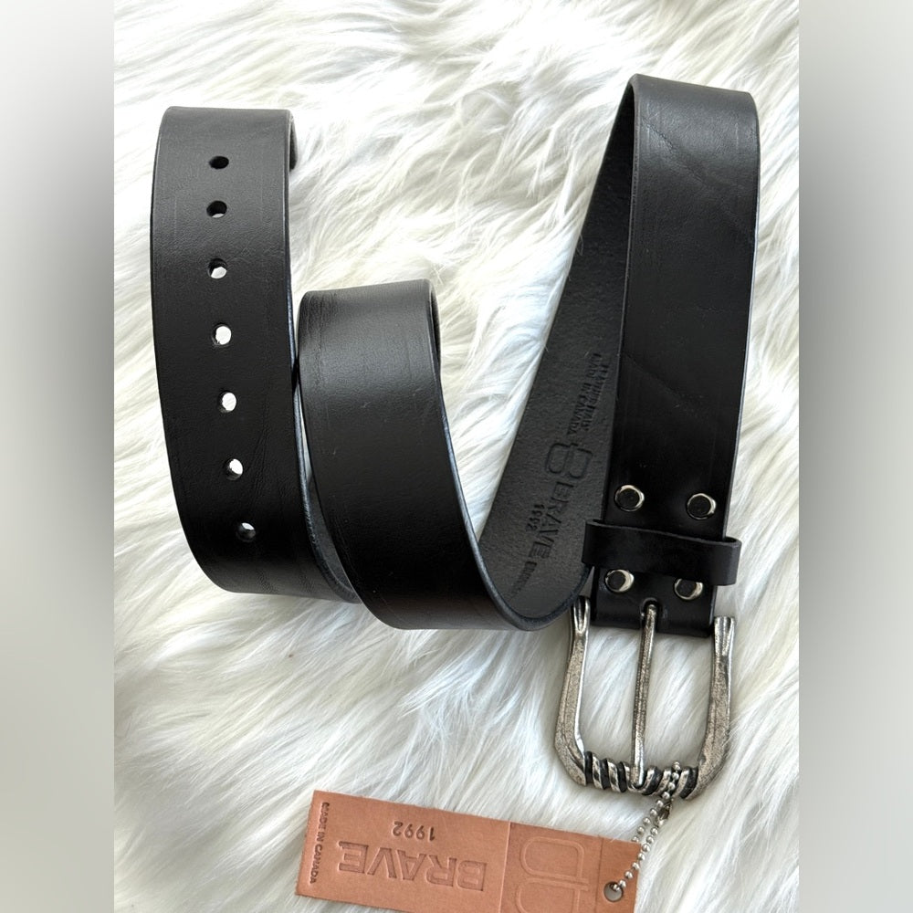 🇨🇦 Brave Leather Collection- ASTRID Black Bridle - Antique Silver