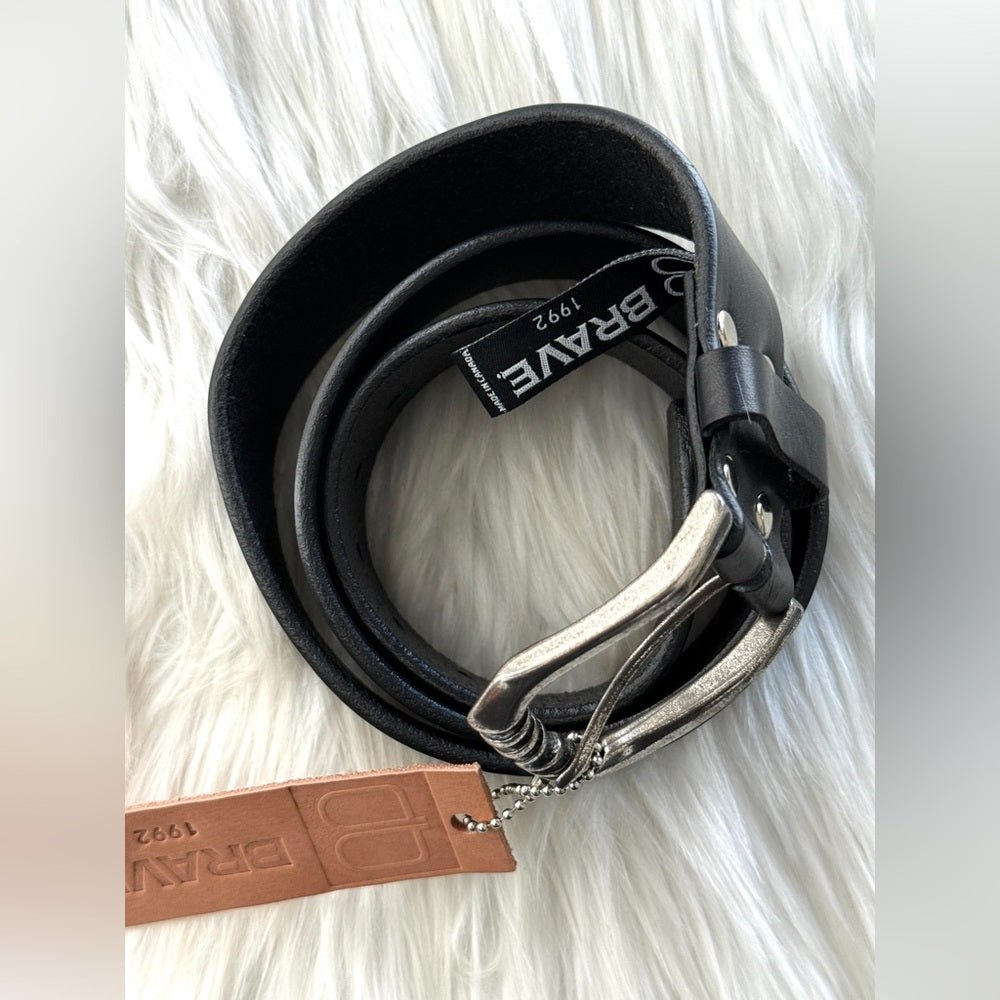 🇨🇦 Brave Leather Collection- ASTRID Black Bridle - Antique Silver
