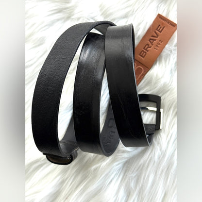 🇨🇦 Brave Leather Collection - FAULO - Black Leather - Silver & Black