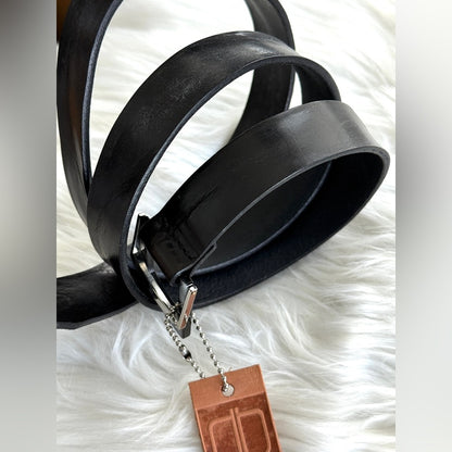 🇨🇦 Brave Leather Collection - FAULO - Black Leather - Silver & Black