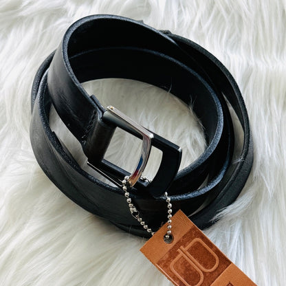 🇨🇦 Brave Leather Collection - FAULO - Black Leather - Silver & Black